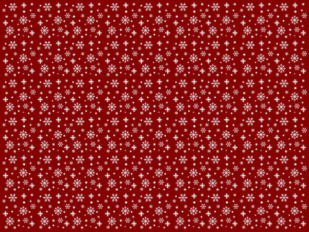 Snowflakes on a red background. Vector illustration. Eps 10.の写真素材