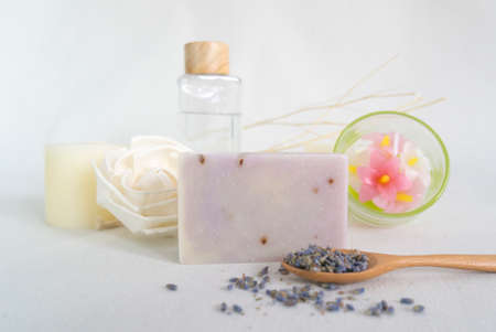 lavender soapの写真素材