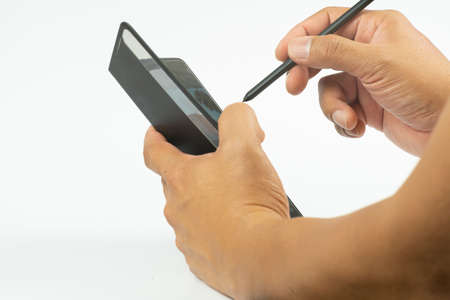 The eggs on a white backgroundの写真素材