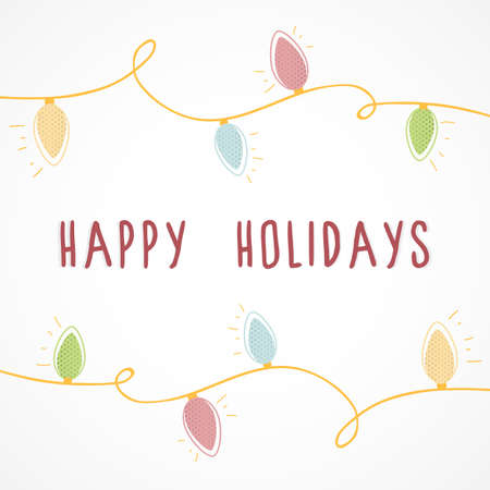 Happy holidaysのイラスト素材