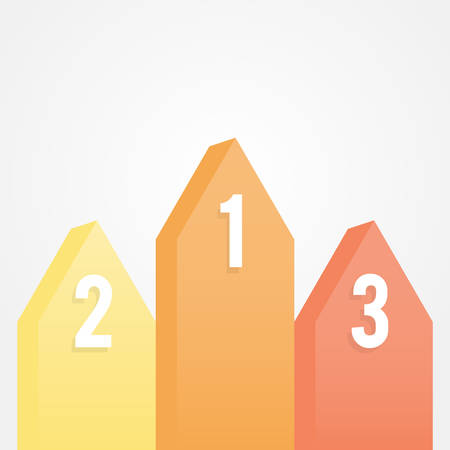 Infographic three optionsのイラスト素材