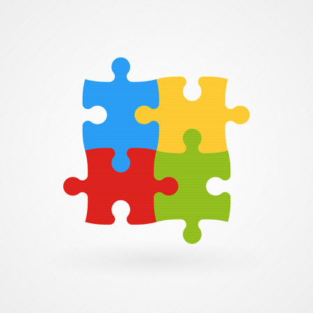 Puzzle  autism awarenessのイラスト素材