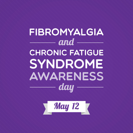 Fibromyalgia and Chronic Fatigue Syndrome Awareness Dayのイラスト素材