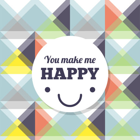 You make me happyのイラスト素材