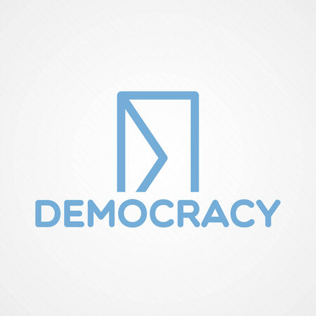 Democracy concept illustrationのイラスト素材