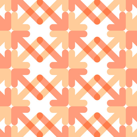 Orange arrows patternのイラスト素材