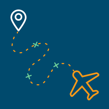Airplane flying