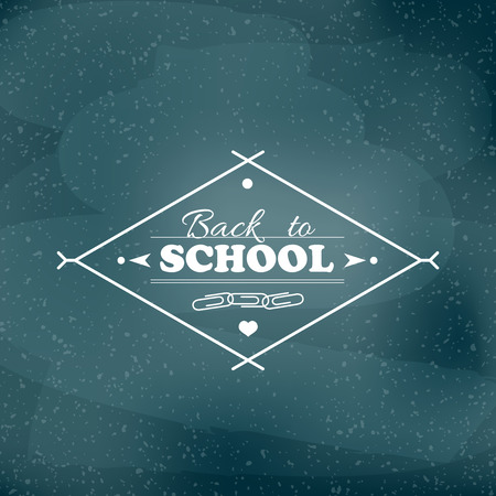 Back to school. Welcome back to school label. Vector illustration, flat designのイラスト素材