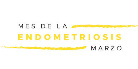 Endometriosis Awareness Month. March. Yellow color. Spanish: Endometriosis Month. March. Vector illustration, flat designのイラスト素材