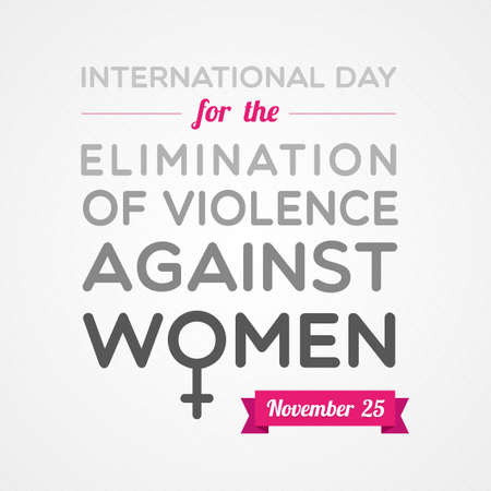 International Day for the Elimination of Violence Against Women. Vector illustration, flat designのイラスト素材