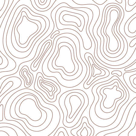 Abstract organic line art background. Hand drawn map banner. For web, social media post, promotional banner, advertising and branding. Vector illustration, flat designのイラスト素材