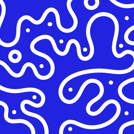 Abstract organic shapes background. Blue natural style inspiration. For wall decoration, print, packaging or postcard. Vector illustration, flat designのイラスト素材