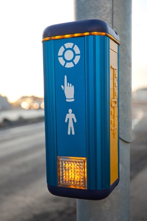 Cross walk buttonの写真素材