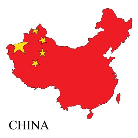 China clear mapのイラスト素材