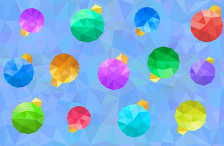 Christmas Balls Pattern - Seamless Vector Illustrationのイラスト素材