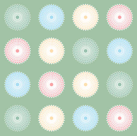 Floral colorful print for fashion. Spring summer seamless pattern illustration background.のイラスト素材
