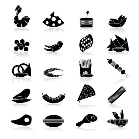 Black and white beer snacks. Digital background vector illustration.のイラスト素材