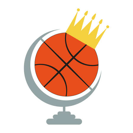 Basketball object. Ball used for playing a basketball game. のイラスト素材