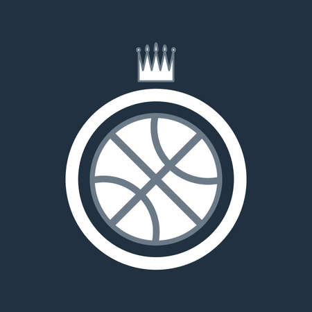 Basketball object. Ball used for playing a basketball game.のイラスト素材