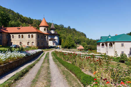 Womens orthodox monastery near rudi village at the north of republic of moldovaの写真素材