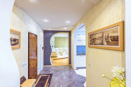 White apartment interior design bedroom modern style in chisinau, buiucani district, moldova,...