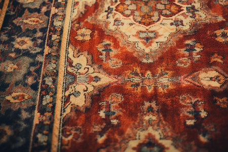 An old ornamental carpetの素材
