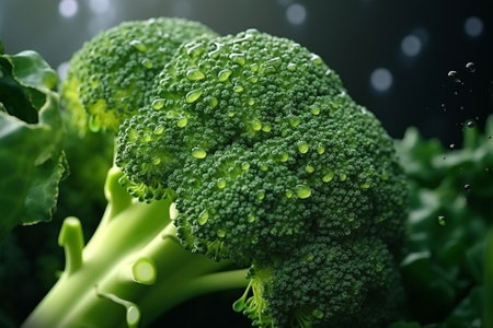 A broccoli backgroundの素材