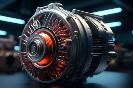 A 3d power generating alternatorの素材
