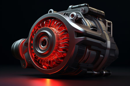 A 3d power generating alternatorの素材