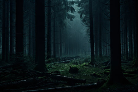 A dense dark forestの素材