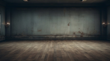 An empty abandoned roomの素材