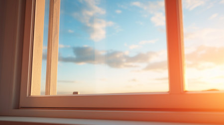 A window in the morningの素材