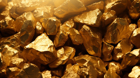 A pile of gold as a backgroundの素材