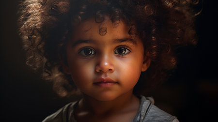 A two-year-old from South Americaの素材