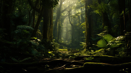 A full green Amazonian forest is lifeの素材
