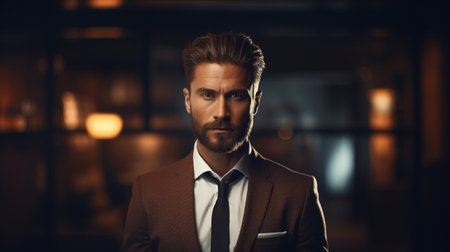 Photo for Portrait of a stylish man in a suit - Royalty Free Image