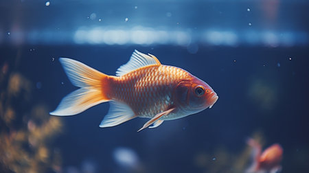 A fish in an aquariumの素材