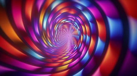 A psychedelic spiral from the 60sの素材