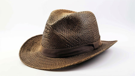 A hat from the 80s on a white backgroundの素材