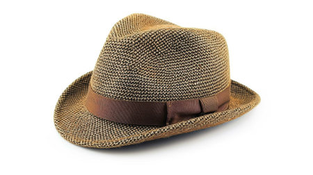 A hat from the 80s on a white backgroundの素材