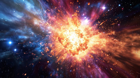An explosion in outer spaceの素材