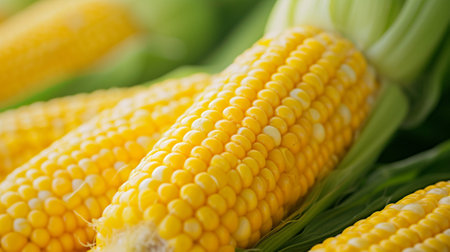 A background of fresh cornの素材