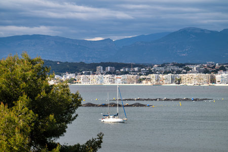 Exquisite view in Cap D'Antibes, Cote D'Azure, Franceの写真素材