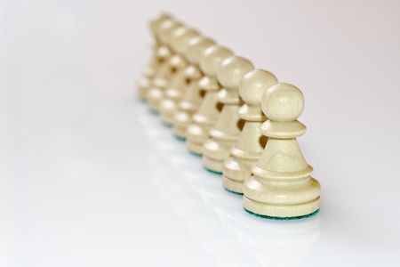 white pawnsの写真素材