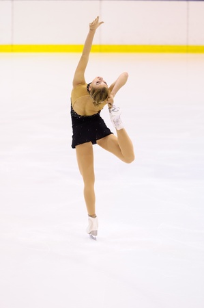 MILAN-DECEMBER 22   Elena Vanz perform in Italian Championships of Figure Skating 2012 on December 22 , 2012 in Milan, Italyのeditorial素材