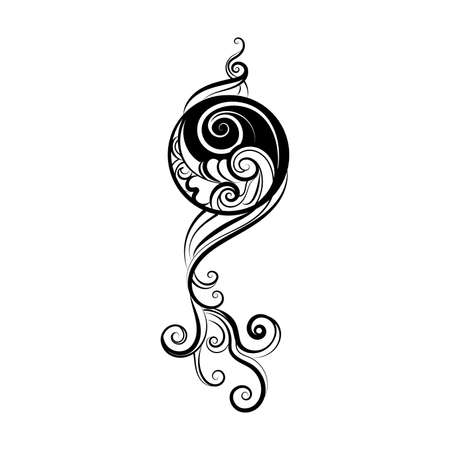 Ying yang decorative symbolのイラスト素材