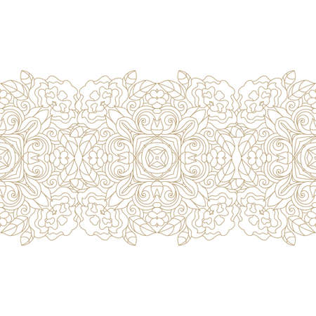 Seamless pattern with  floral  elementsのイラスト素材