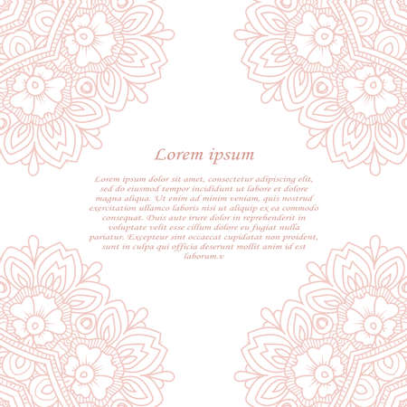 Vintage frame. Decorative vector design elements.のイラスト素材