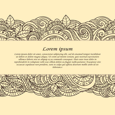 Vintage frame. Decorative vector design elements.のイラスト素材