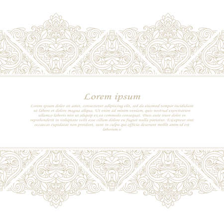Vintage frame. Decorative vector design elements.のイラスト素材